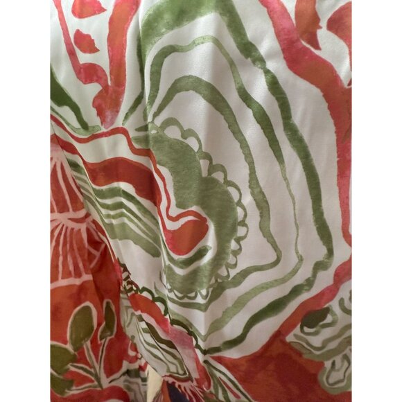 NWT Andrea Iyamah Behati Cropped Top & Wrap Midi Skirt Set Coral ‎ Size S - Picture 14 of 14